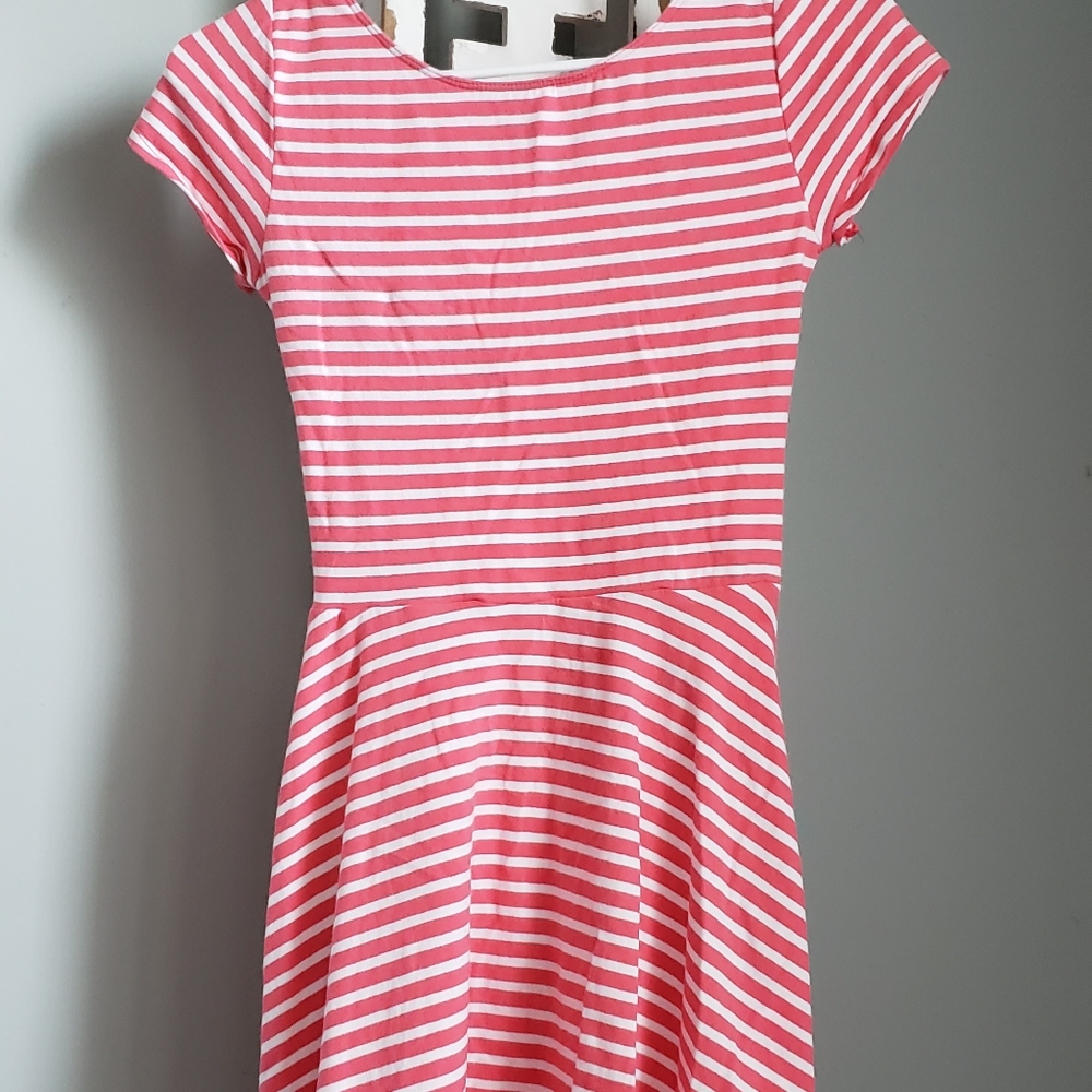 Abercrombie & Fitch coral striped swing dress
